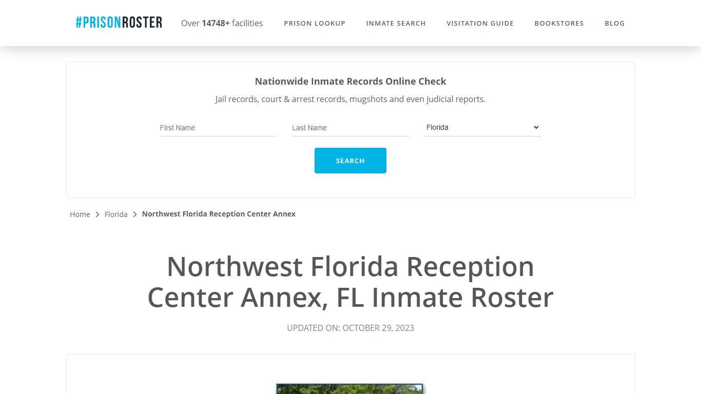 Northwest Florida Reception Center Annex, FL Inmate Roster - Prisonroster